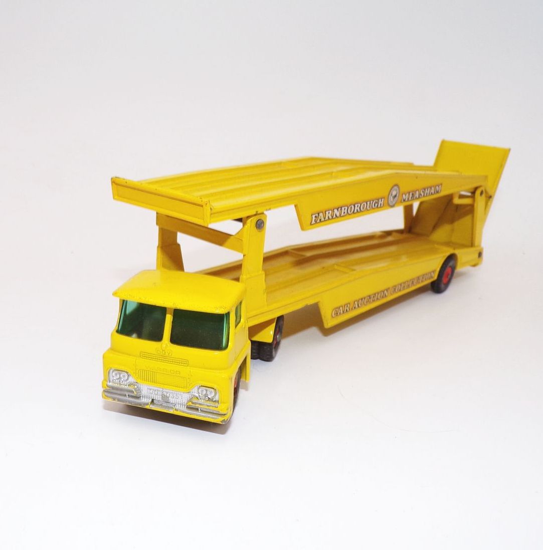 Altes Matchbox Kingsize K8 Guy Warrior Car Transporter Gelb OVP 