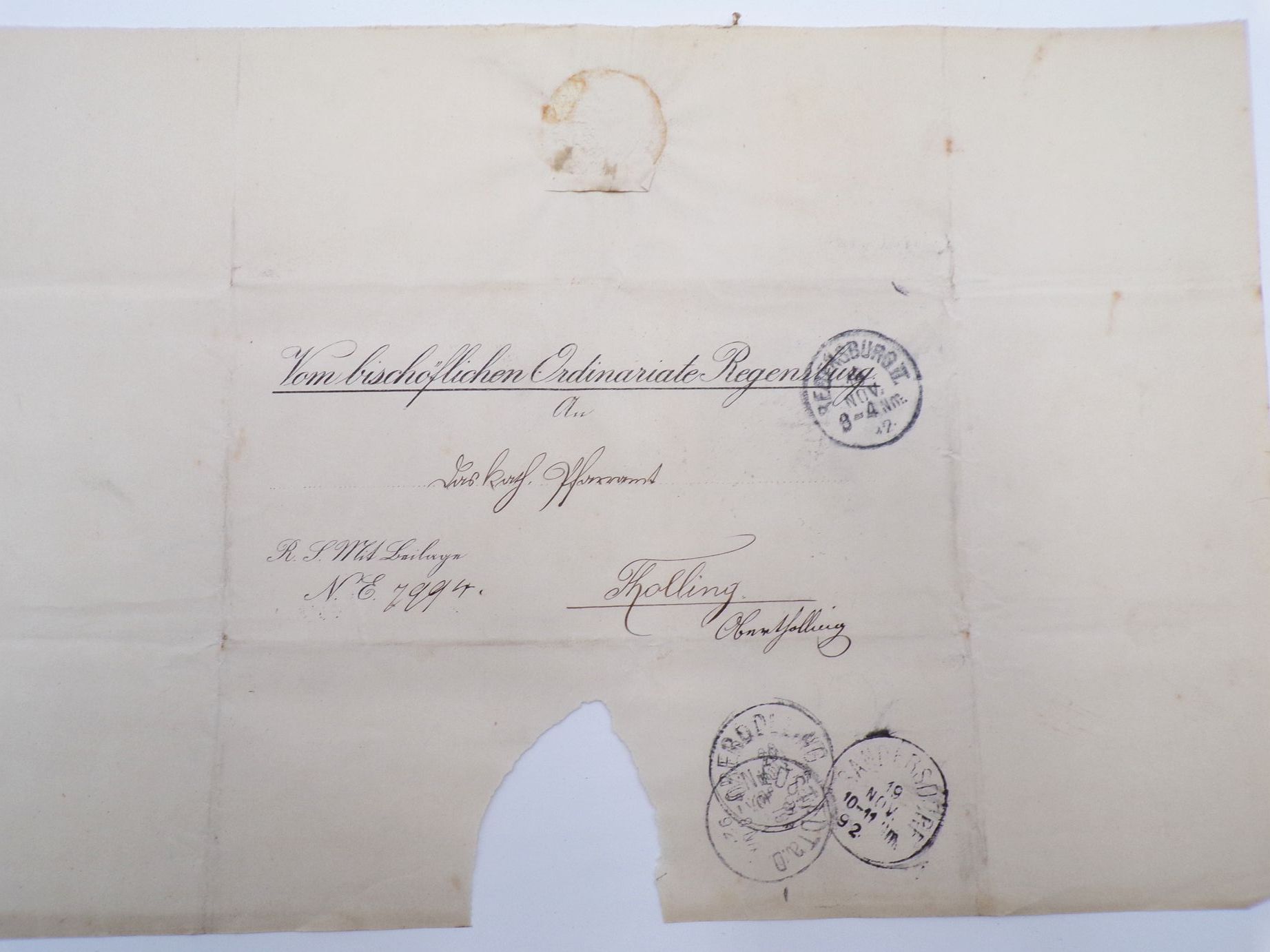 Vorphila Nachlass Bayern Regensburg Ingolstadt Stempel