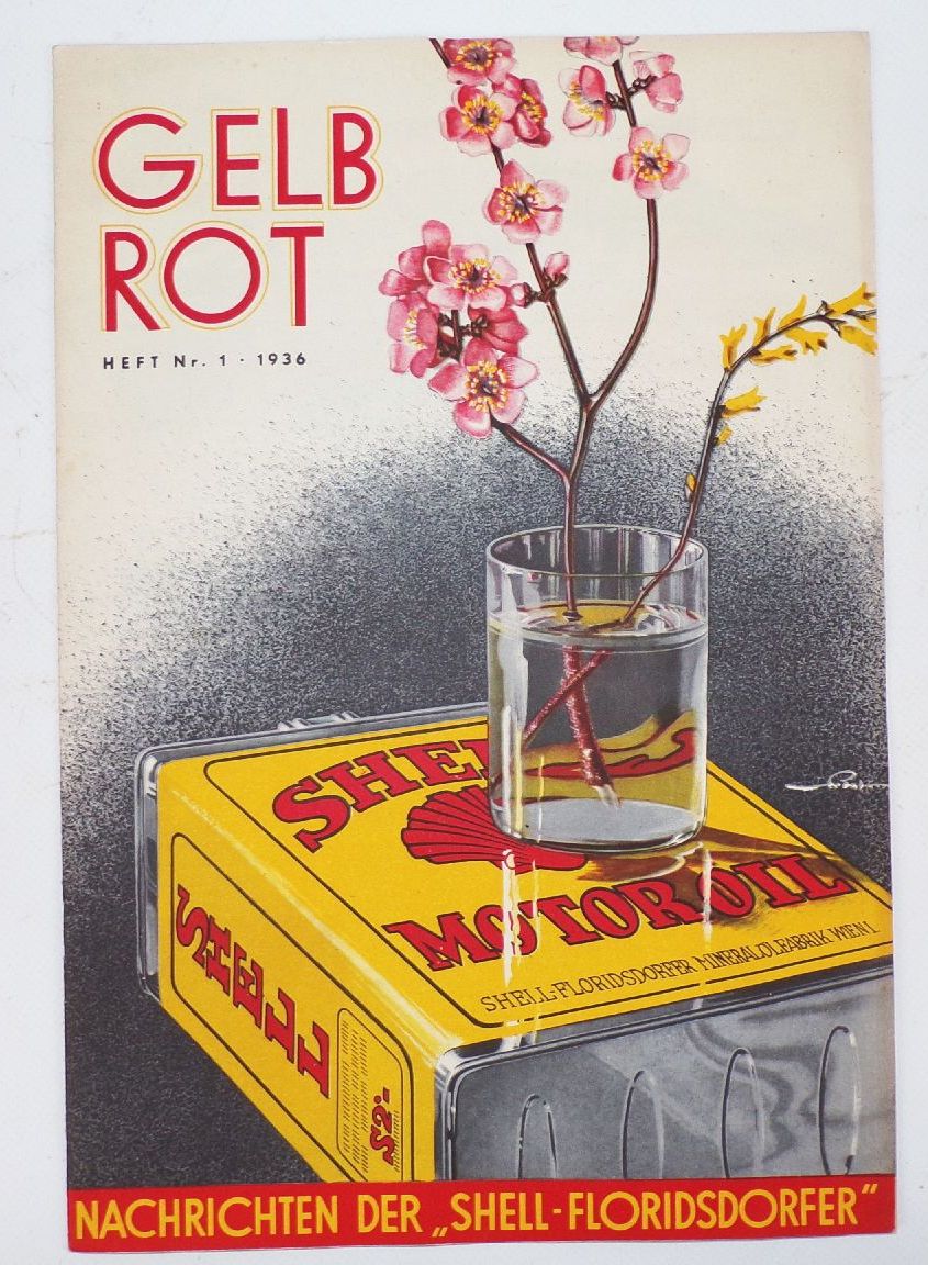 Shell Gelb Rot Heft Nachrichten Zeitschrift Nr 1 von 1936 Oldtimer Shell Gelb Rot Heft Nachrichten Zeitschrift Nr 1 von 1936 Oldtimer