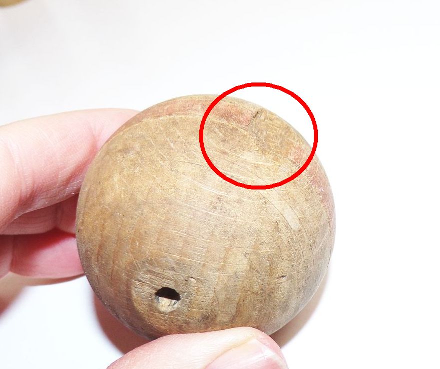 Altes Kegelspiel Holz Outdoor Kegeln Spielzeug Vintage 