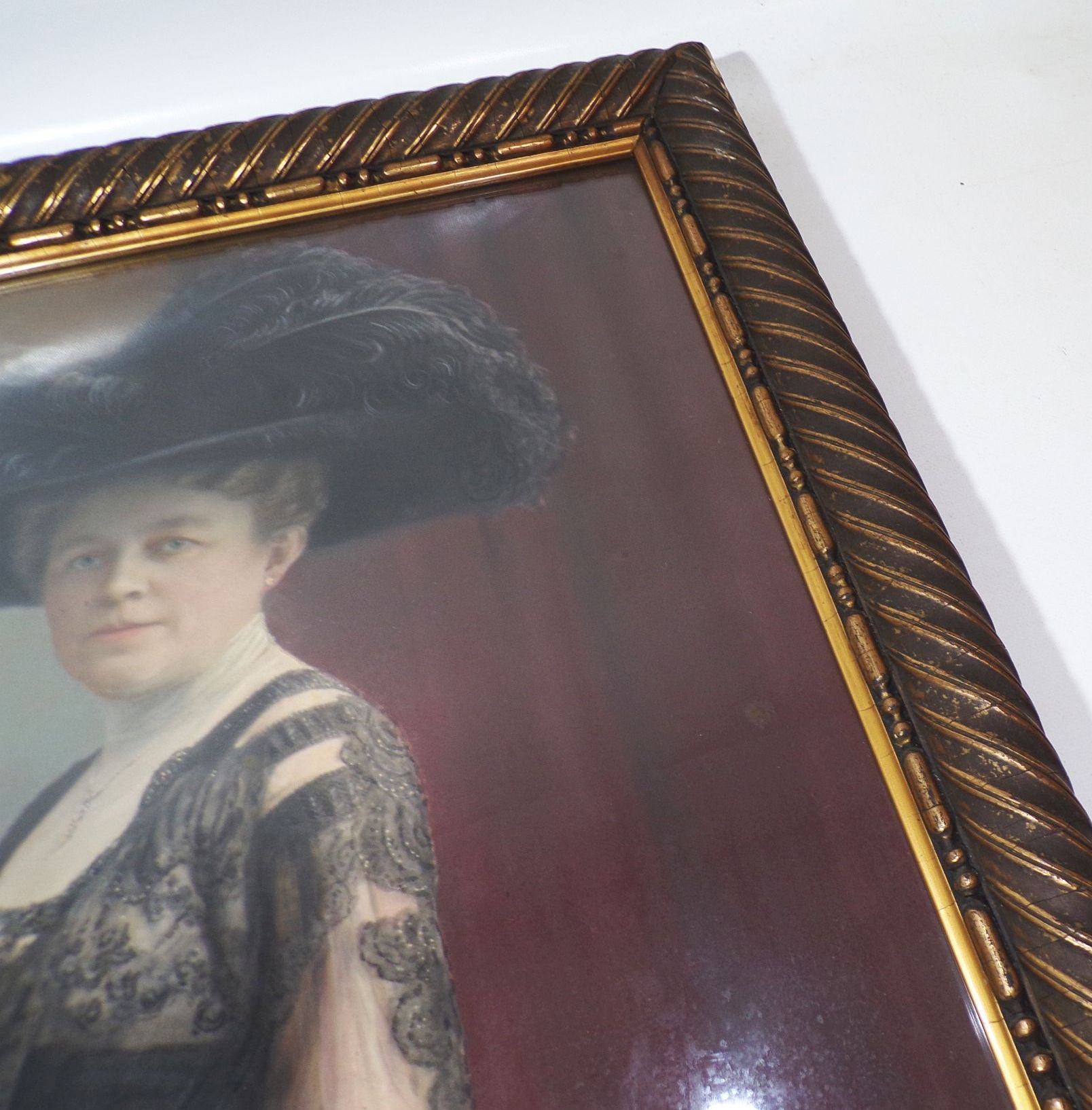 Alte Fotografien Persönlichkeiten Adel 1910 Bilderrahmen Ordensspange Foto Müller Breslau