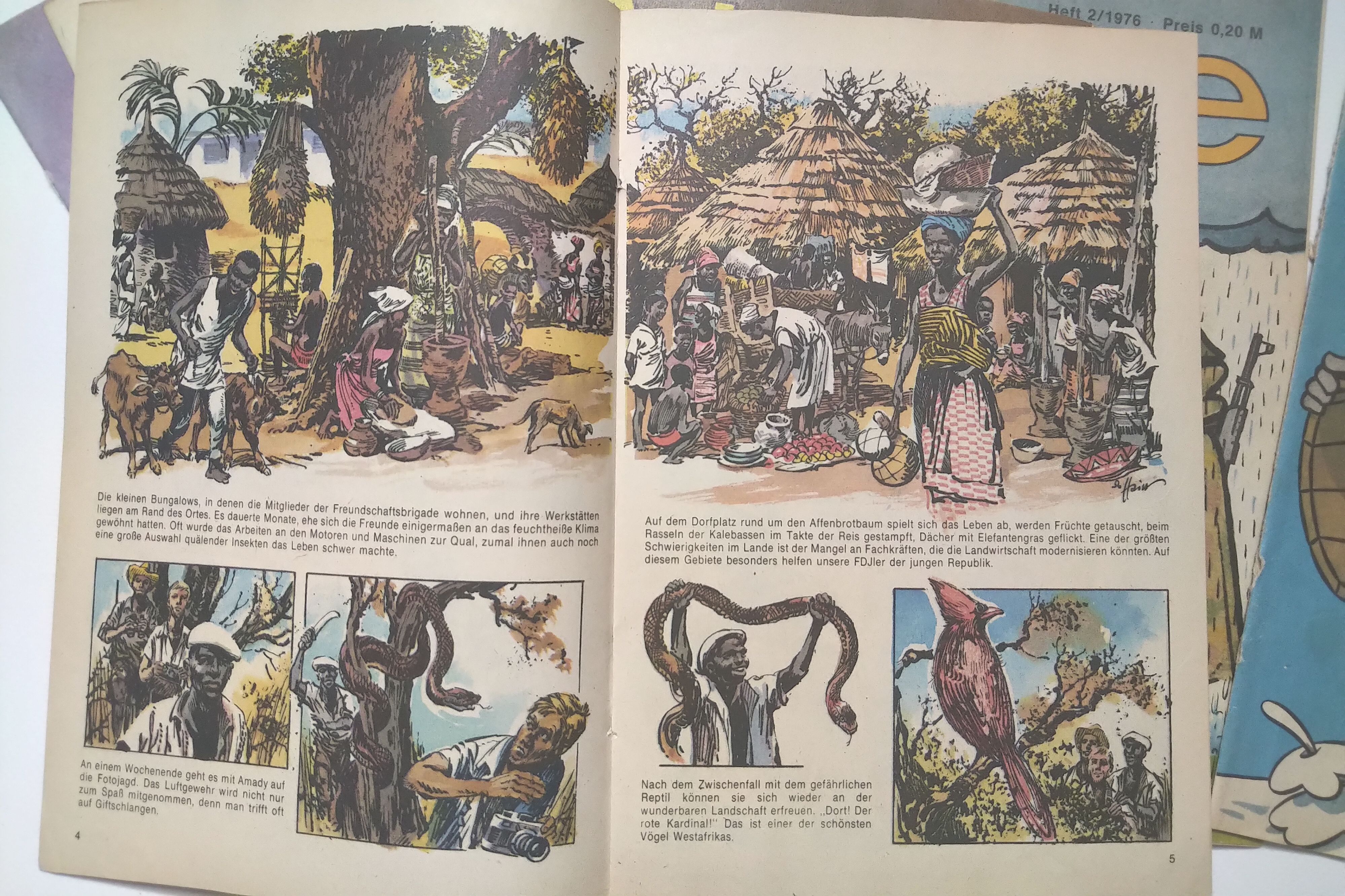 Original Atze DDR Comic 12 Hefte Jahrgang 1976