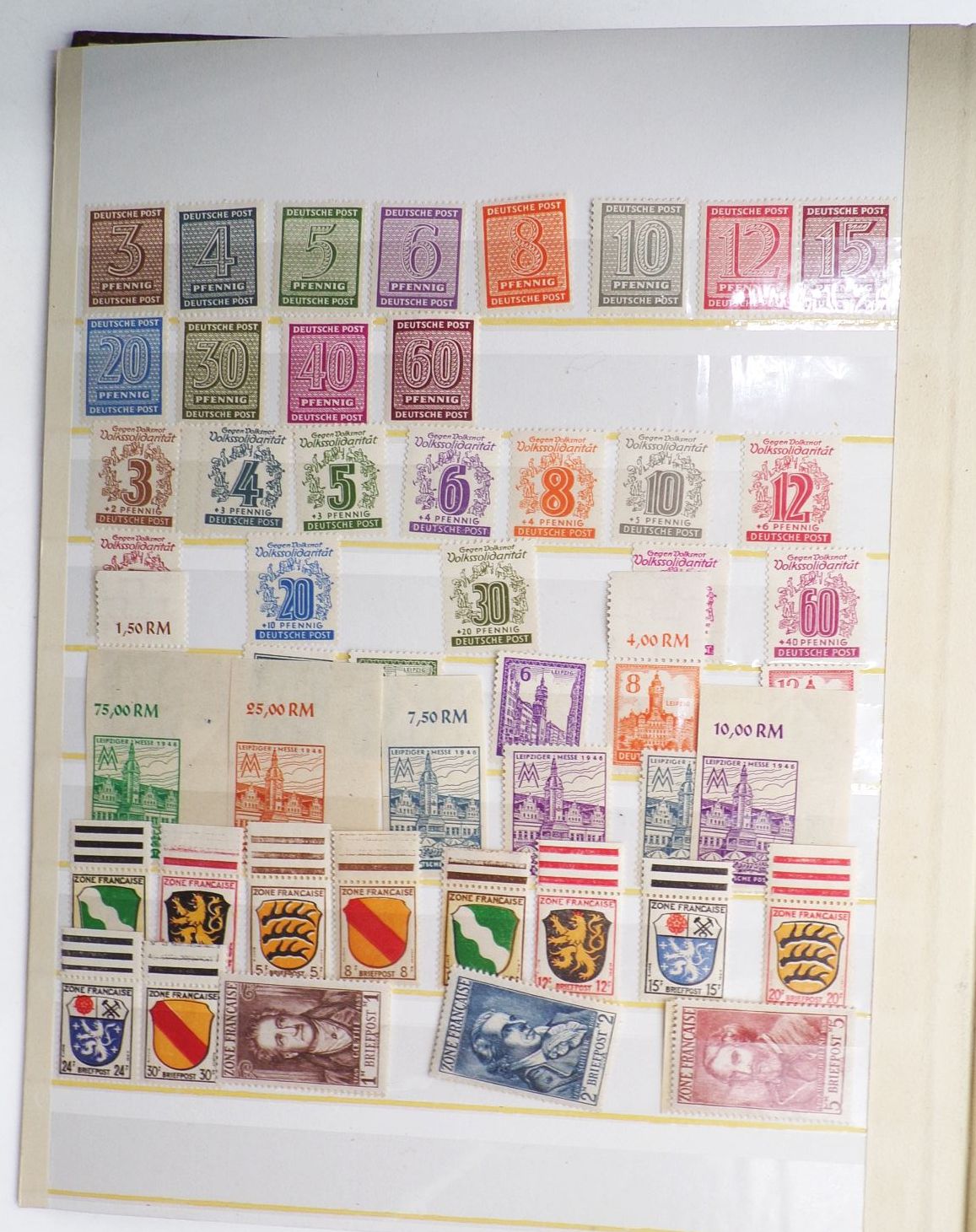 Briefmarkenalbum Alliierte Besatzung DDR Briefmarkenalbum Alliierte Besatzung DDR