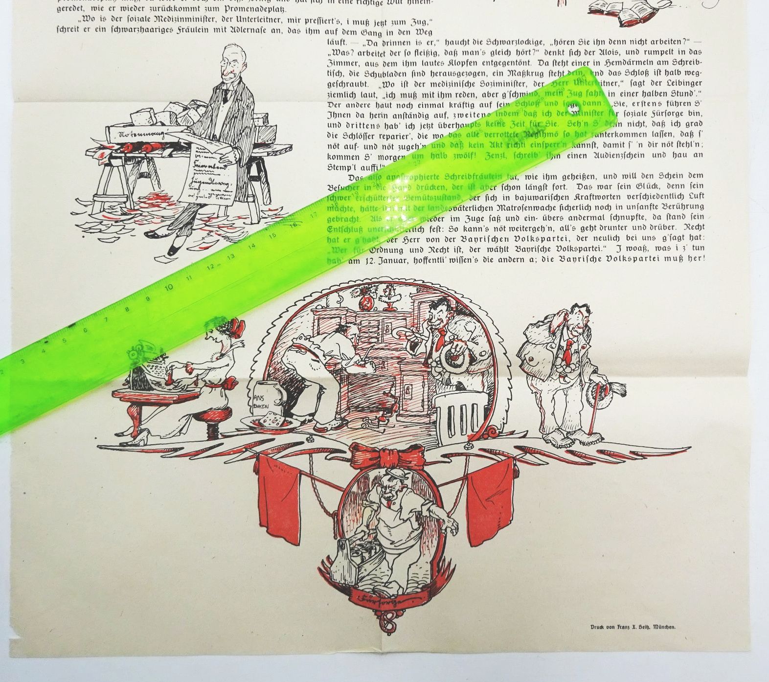 Satirischer Aushang gegen Kurt Eisner Bayerische Volkspartei 1919 Satirischer Aushang gegen Kurt Eisner Bayerische Volkspartei 1919