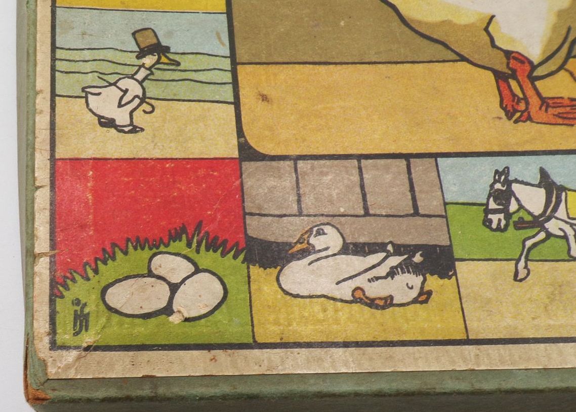 Gänsespiel Scholz Mainz Brettspiel um 1930 Gänsespiel Scholz Mainz Brettspiel um 1930