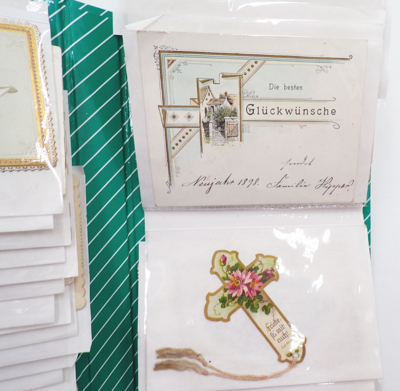 Schmuckpapier Sammlung Kulissenkarten Papierkunst Antik Karten um 1900 Schmuckpapier Sammlung Kulissenkarten Papierkunst Antik Karten um 1900