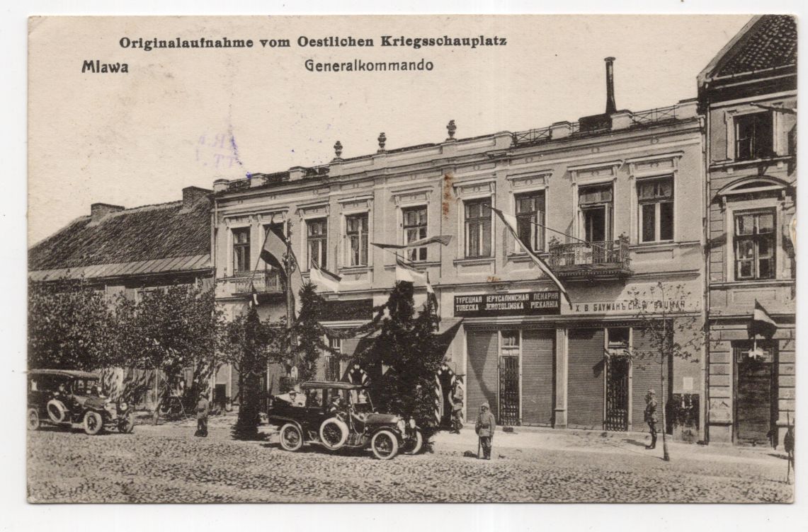 Feldpost Ak Mlawa Generalkommando Masowien Polen KZ Mar Kan Batt 4
