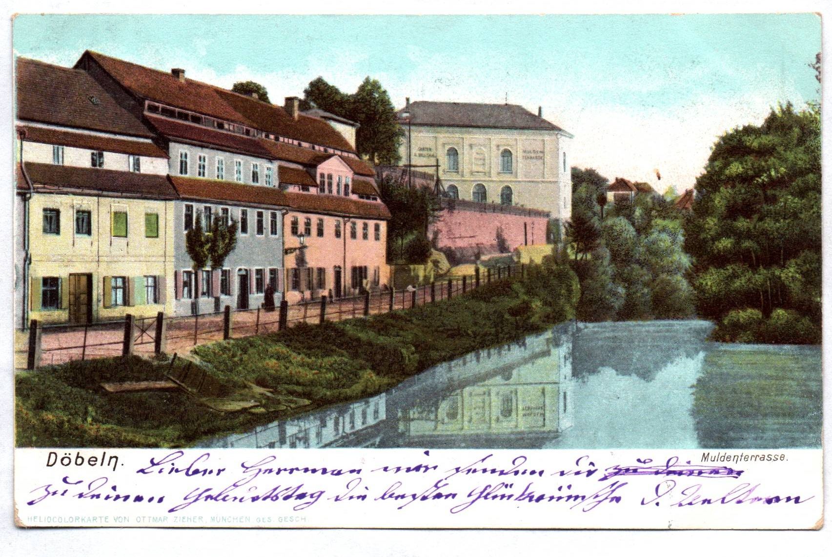 AK Döbeln Muldenterasse 1905