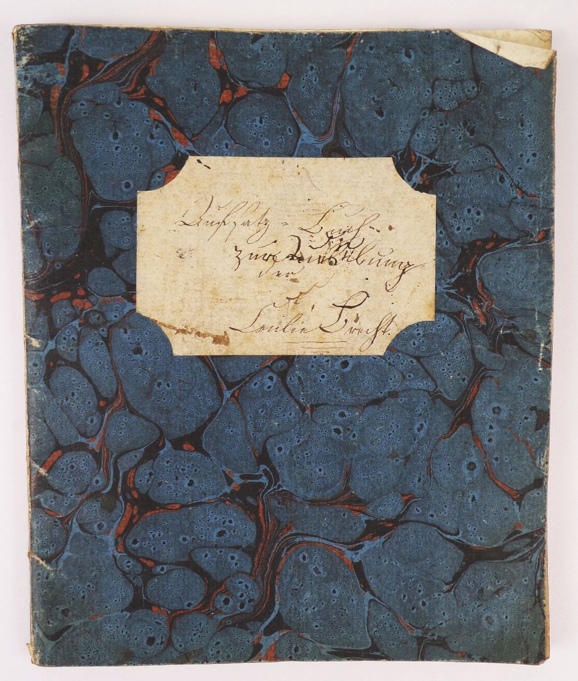 Handgeschriebenes Heft 1826 alte Schrift Schreibheft Schulheft 