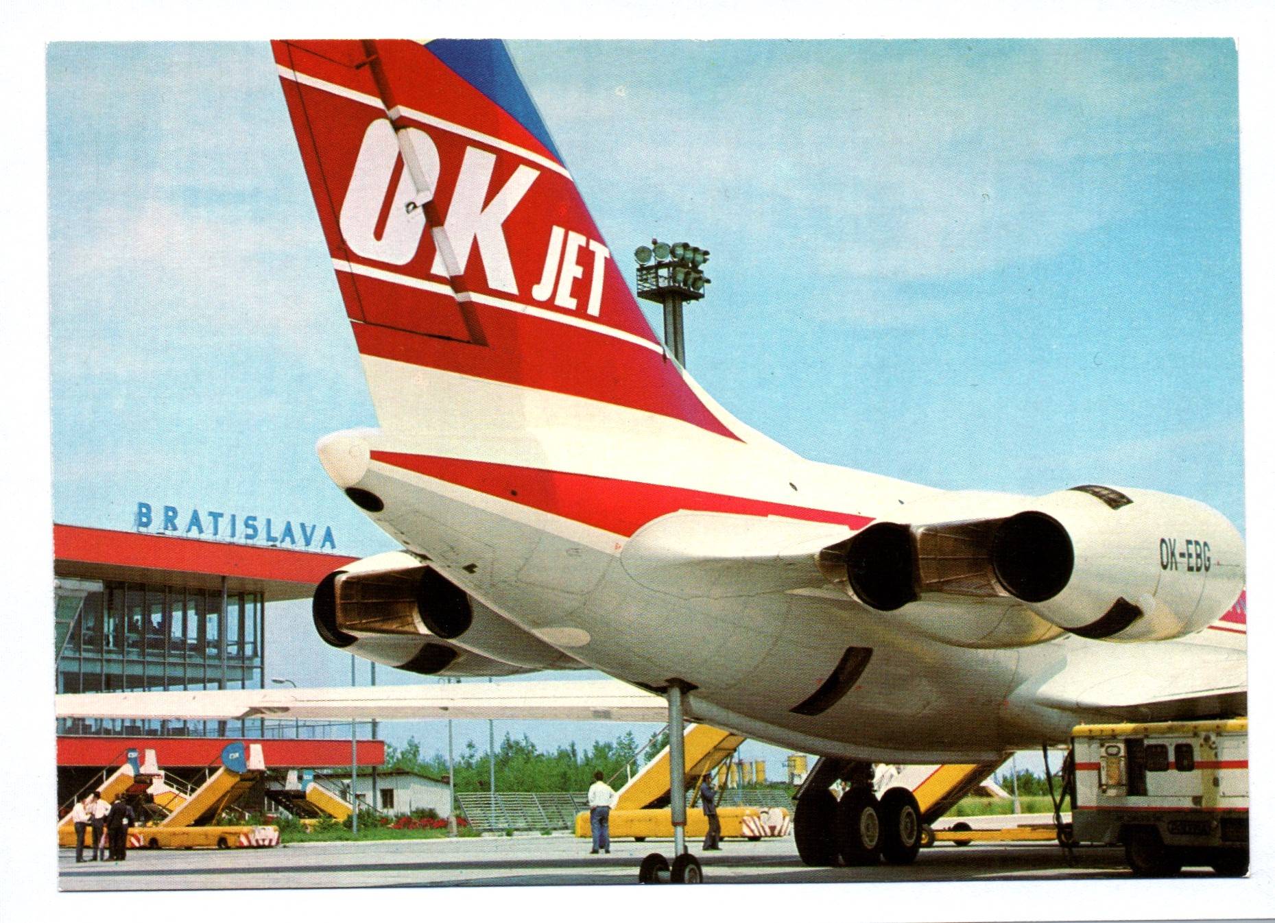 Foto Ak Bratislava OK Jet OK-EBG CSA Czechoslovak Airlines Foto Ak Bratislava OK Jet OK-EBG CSA Czechoslovak Airlines