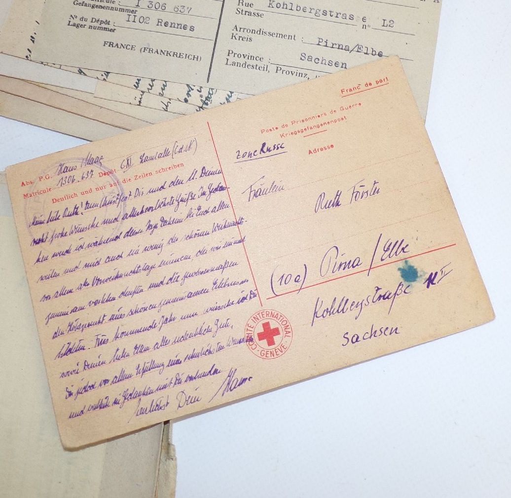 Feldpost Nachlass 19 Panzer Division Luftwaffe Estland Kriegsgefangenschaft Briefe Konvolut