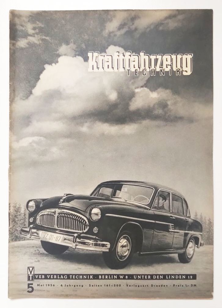 Zeitschrift DDR Kraftfahrzeugtechnik 1956 Nr 5 Kraftfahrzeuge Leipziger Messe