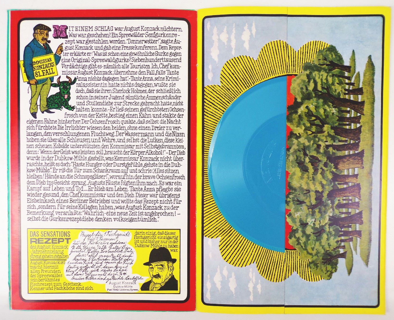 Mein Spreewald Album Lieder Sagen Märchen Humor Brettspiel DDR Schallfolie 