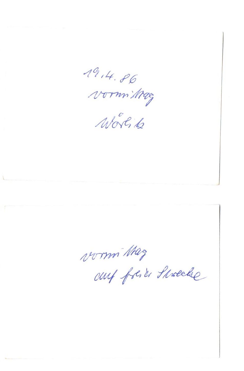 Fotografie 2 Stück Dampflok 64007 Wörlitz 1986 Eisenbahn Foto 