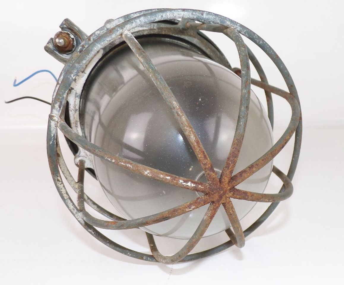 Bunkerlampe Gitter E27 Gitter Rund Loft Industrie Design Pendelleuchte Bunkerlampe Gitter E27 Gitter Rund Loft Industrie Design Pendelleuchte