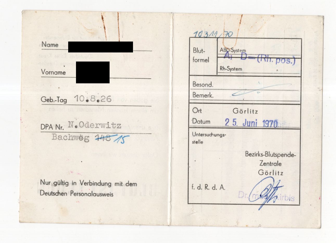 Urkunden Nachlass Rot Kreuz Ehrenurkunde Blutspendeabzeichen alle Stufen