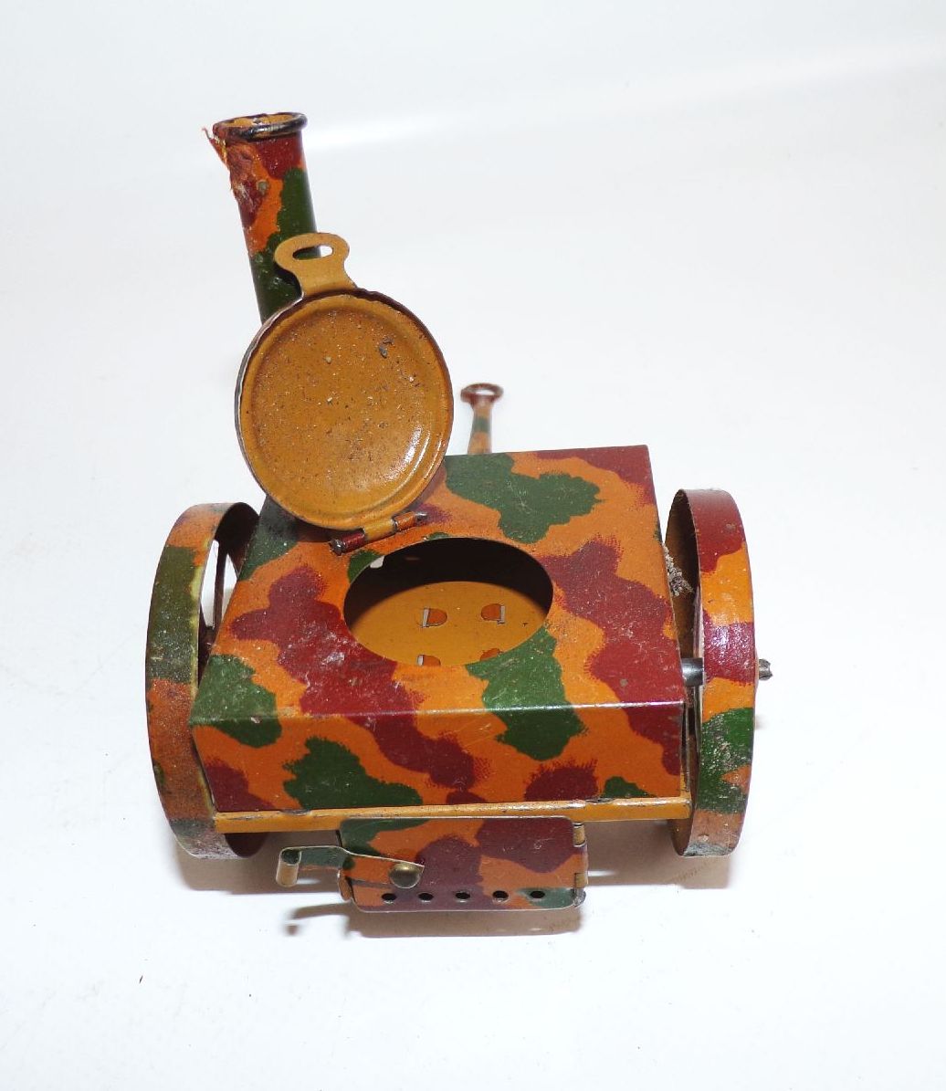 Alte Gulaschkanone mimikry 2 Wk Militär Blechspielzeug