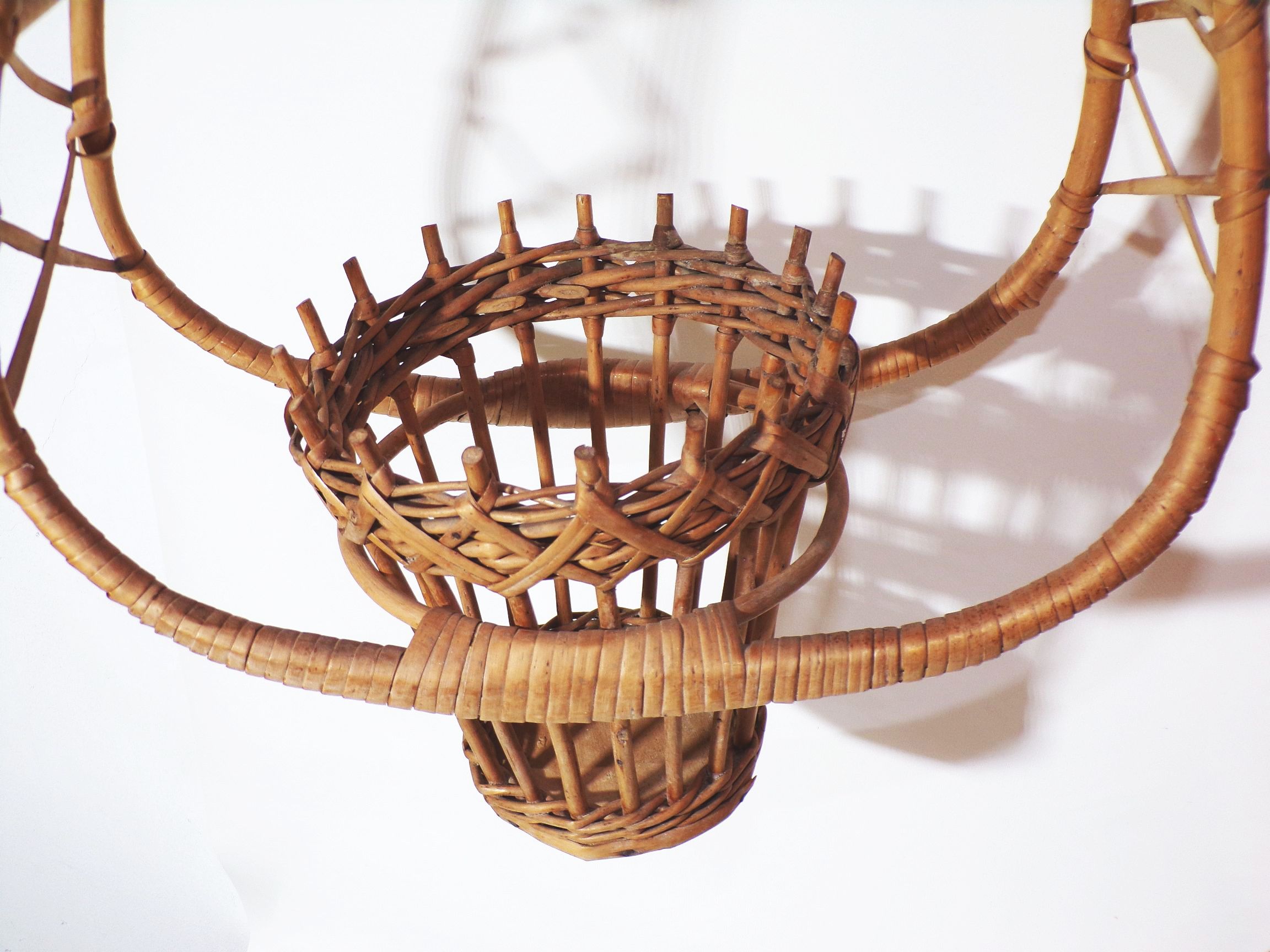 Blumenampel Blumentopf DDR 2 Stück Korb Vintage Retro Deko