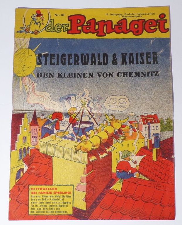 Alte Kinderzeitung Der Papagei Nr 10 Steigerwald Kaiser Chemnitz 15 Jahrgang 