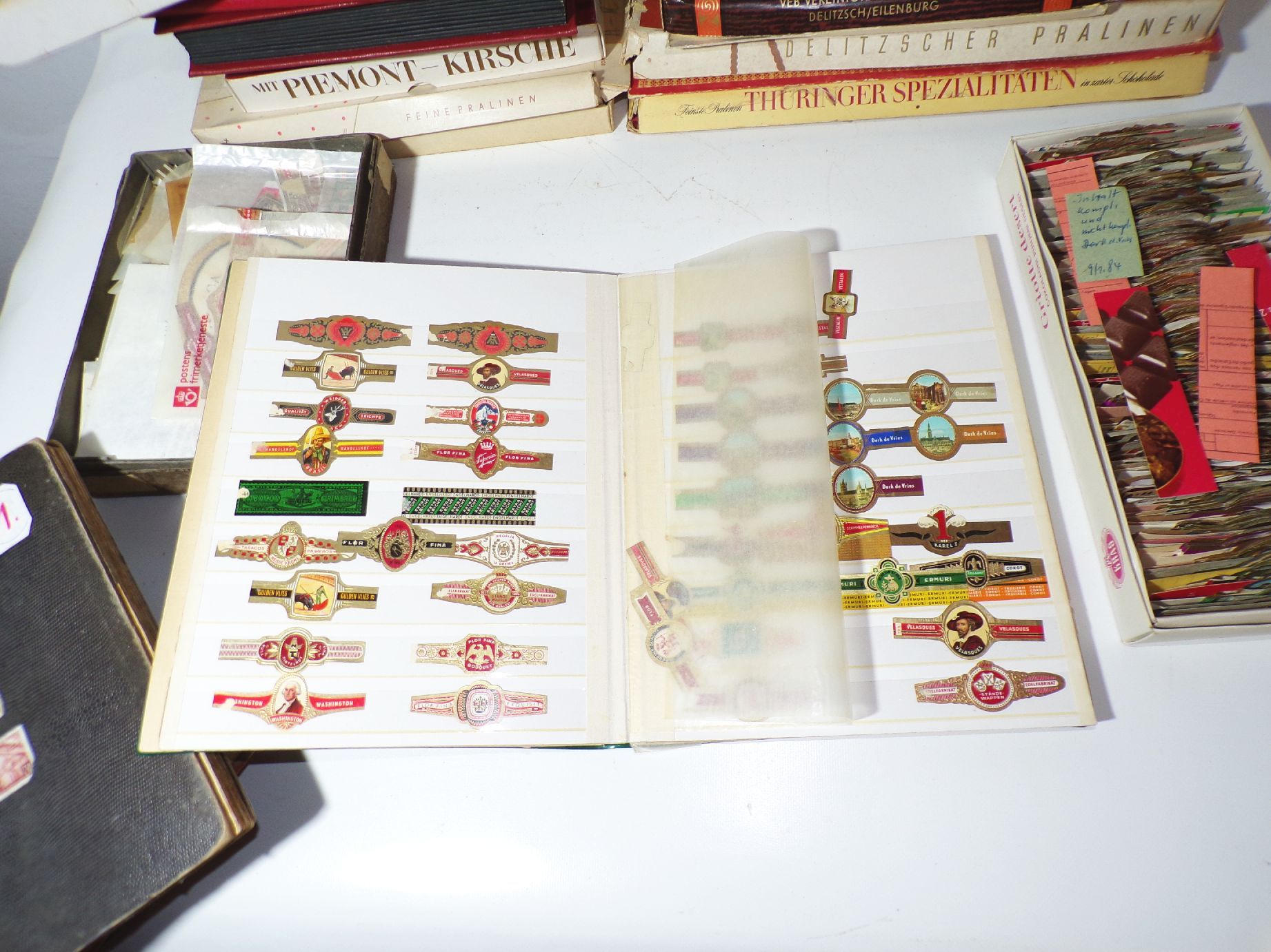 Großes Konvolut Zigarrenbauchbinden Bauchbinden Sammler Nachlass