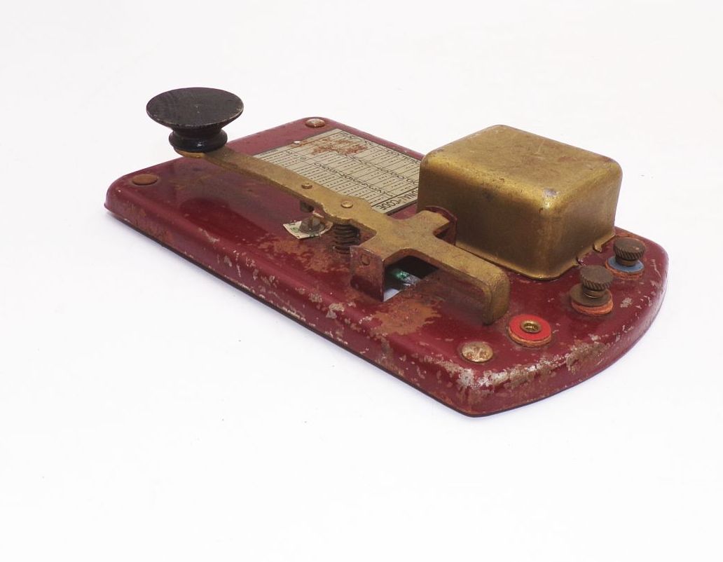 Vintage Morseapparat 2 Stück Morse Taste Antik Vintage Morseapparat 2 Stück Morse Taste Antik