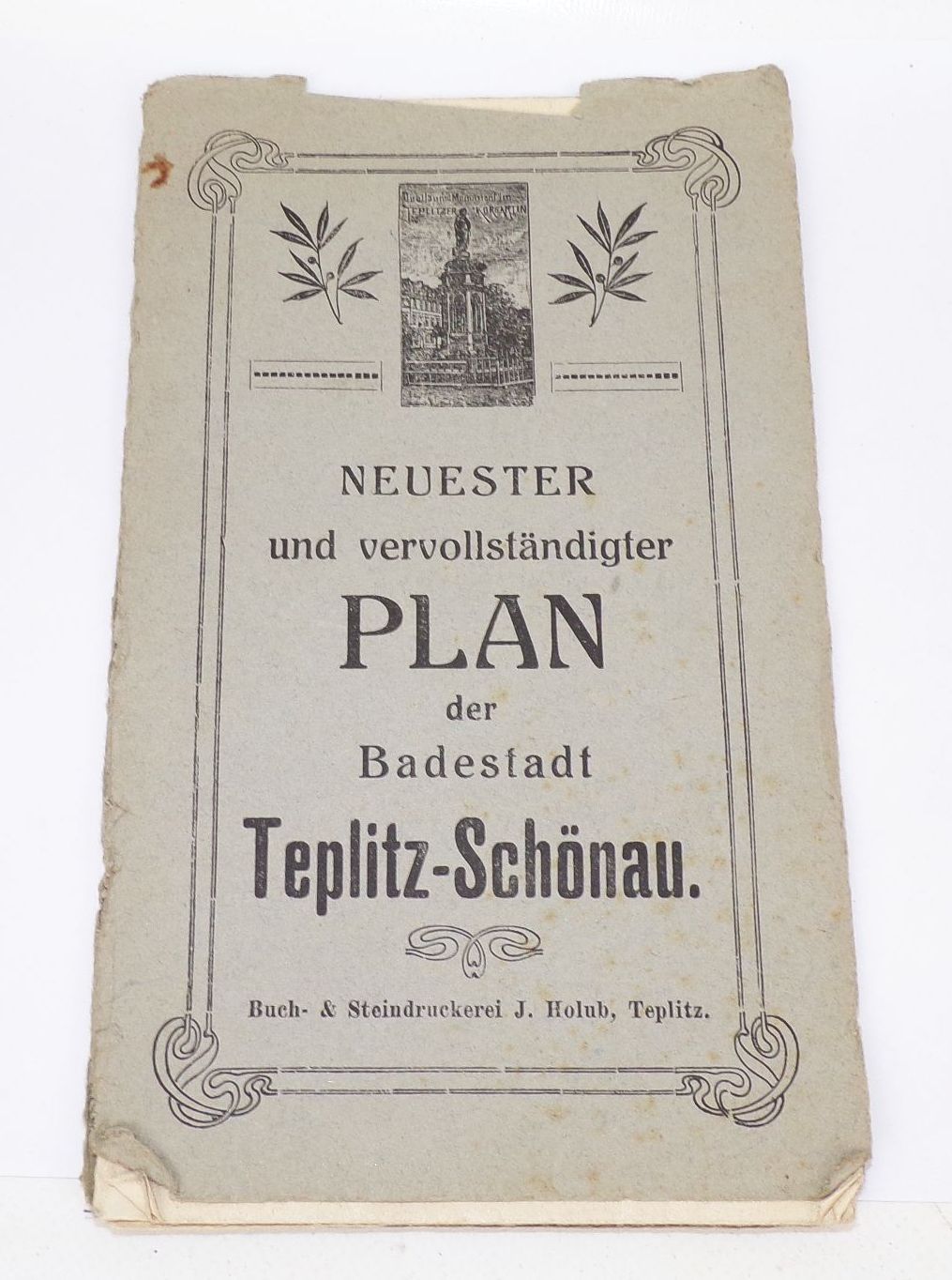 Stadtplan Teplitz Schönau um 1910 Böhmen Tschechien Teplice