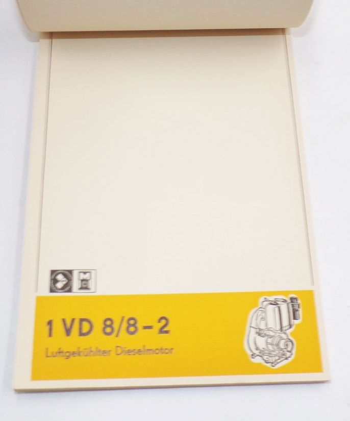 Reklame Notizblock Dieselmotoren aus Cunewalde DDR Werbung Reklame Notizblock Dieselmotoren aus Cunewalde DDR Werbung