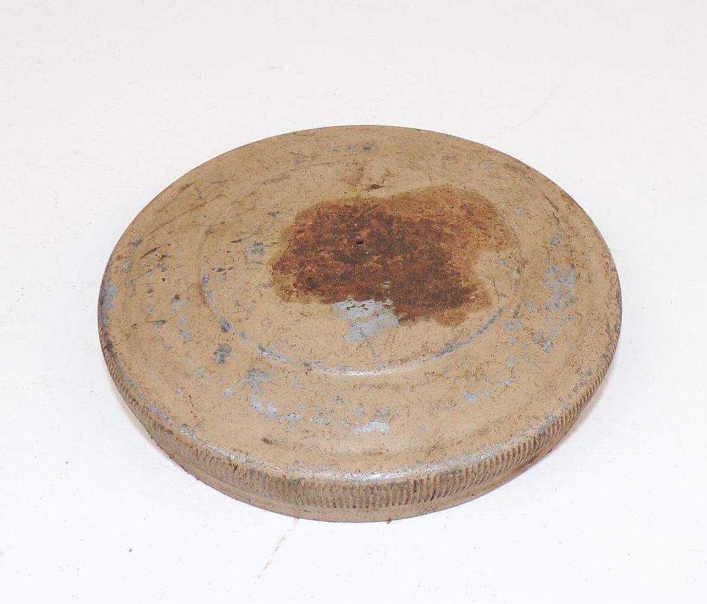 Alter Tankdeckel Oldtimer Sandfarben wohl Wehrmacht 2 Wk