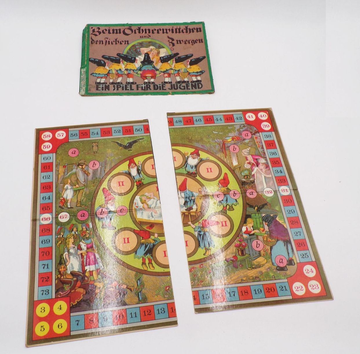 Alter Spielplan Beim Schneewittchen und die sieben Zwergen um 1920