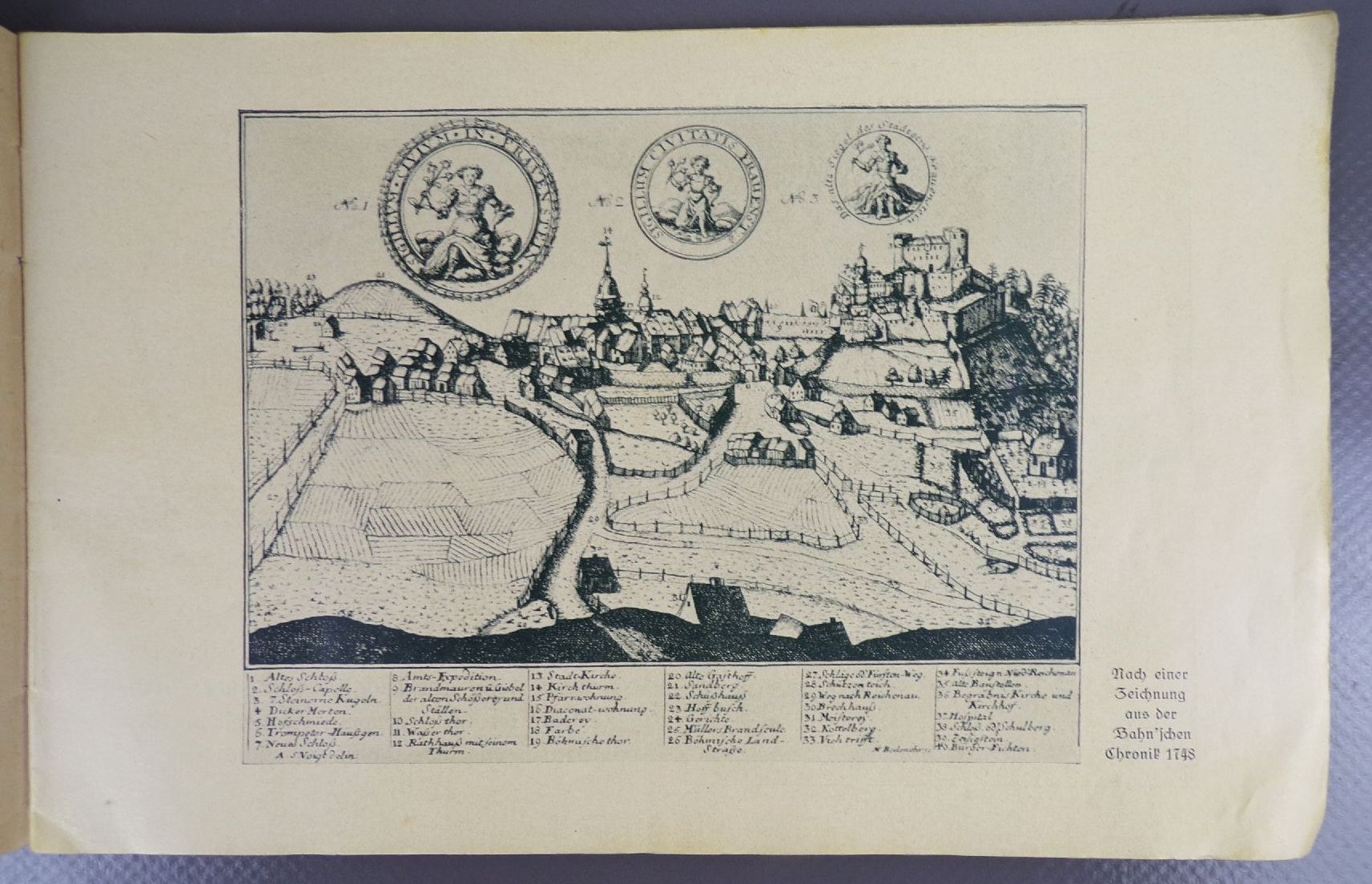 Burg und Stadt Frauenstein 1932 Göpfert Burg und Stadt Frauenstein 1932 Göpfert