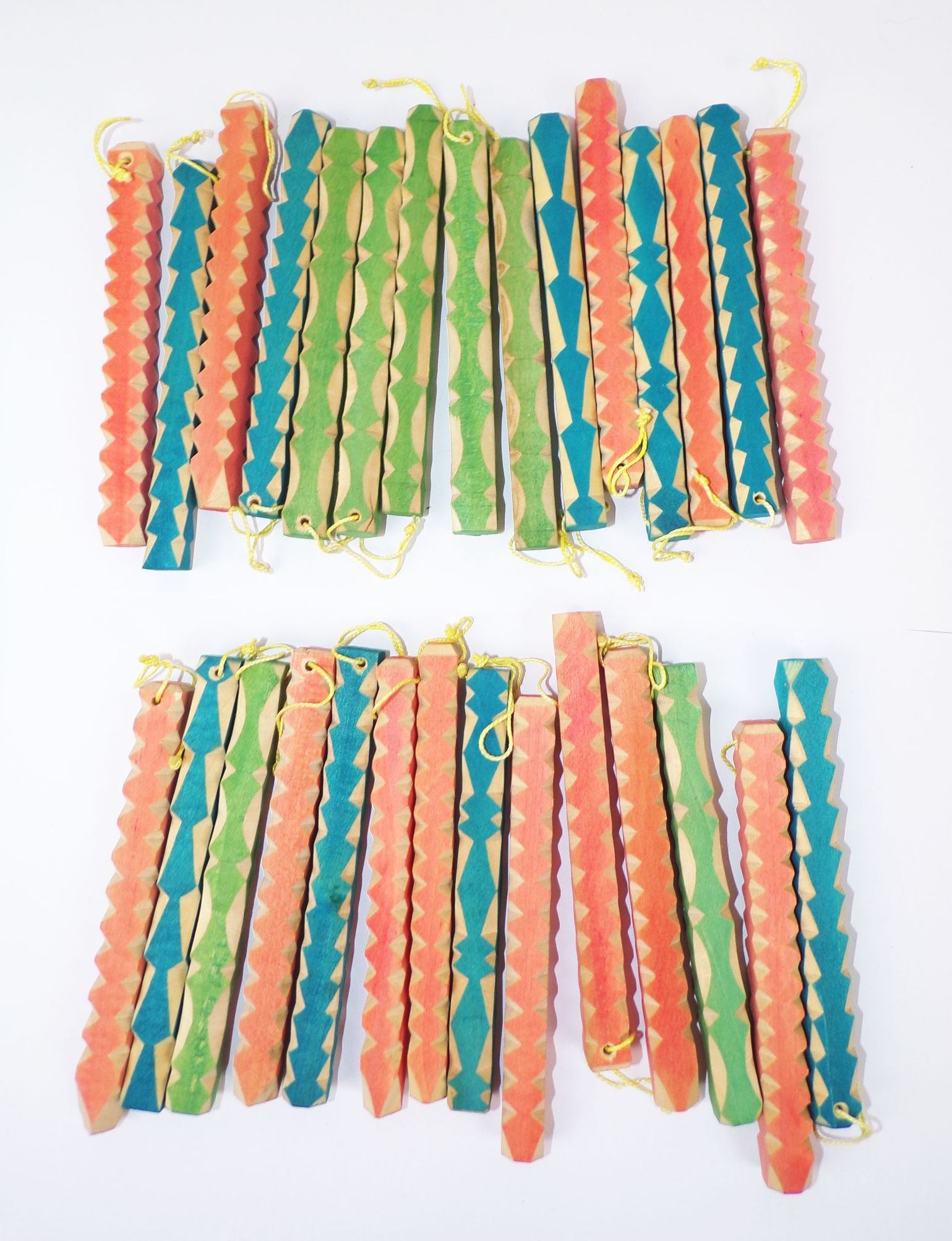 Alter Holz Christbaumschmuck Kerbschnitzerei Baumschmuck um 1930