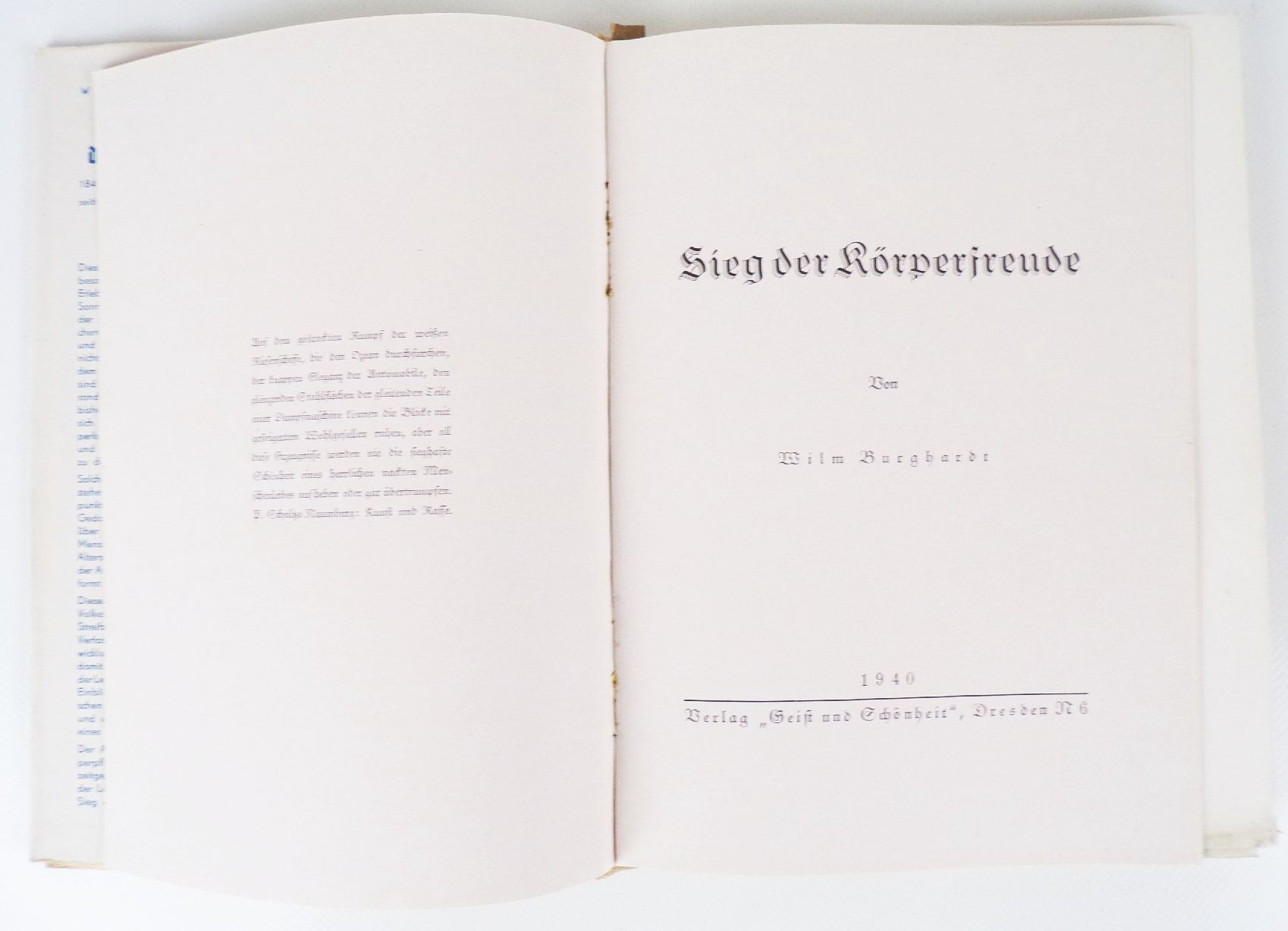 Sieg der Körperfreude von Wilm Burghardt 1940 Sieg der Körperfreude von Wilm Burghardt 1940