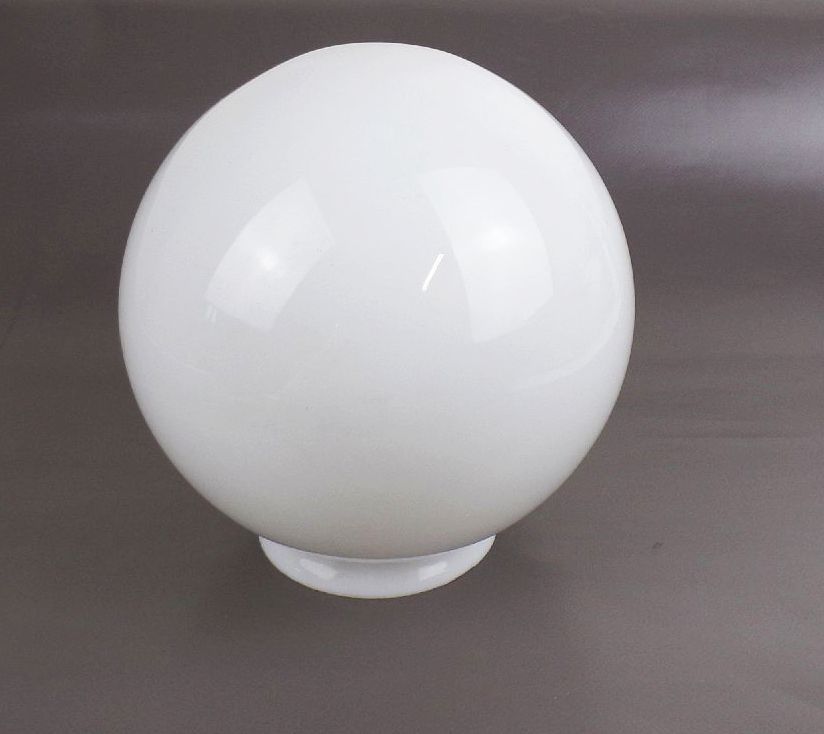 Alter Lampenschirm Kugellampe Weiß Rund Durchmesser 20 cm Ersatzglas