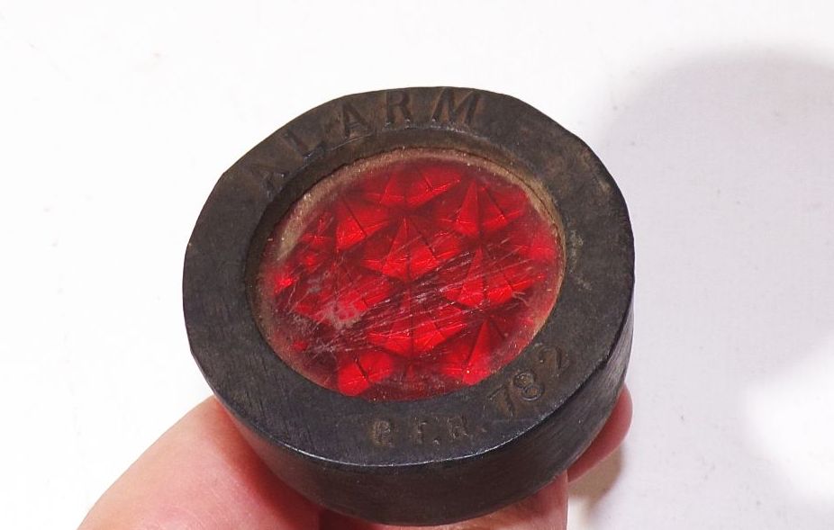 Alter Alarm Rückstrahler Fahrrad Etold Baessler Zeitz 1930er bicycle