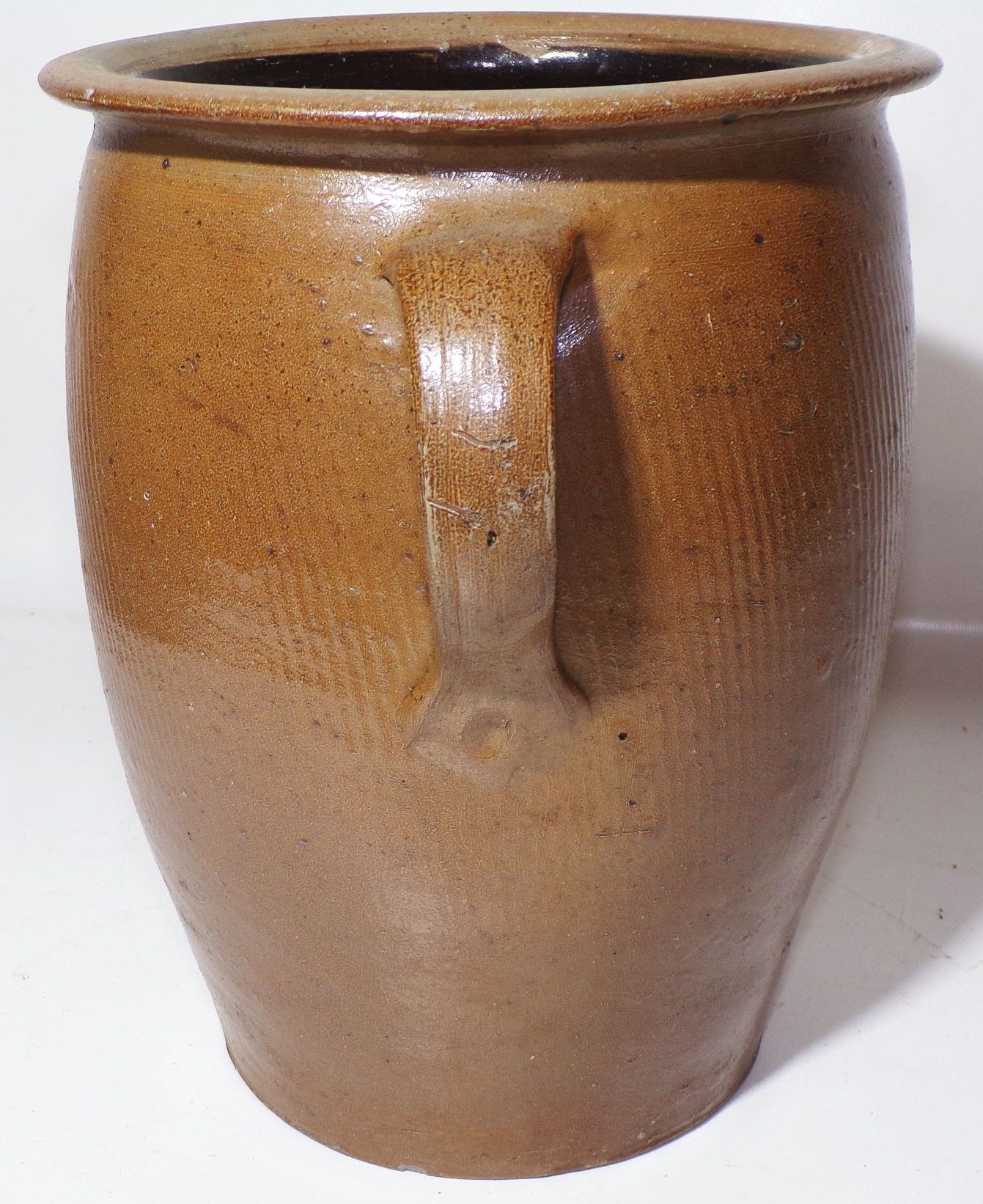 Alter Steingut Einlegetopf Keramik Topf Behälter Pflanzgefäß Gartendeko Steinzeug