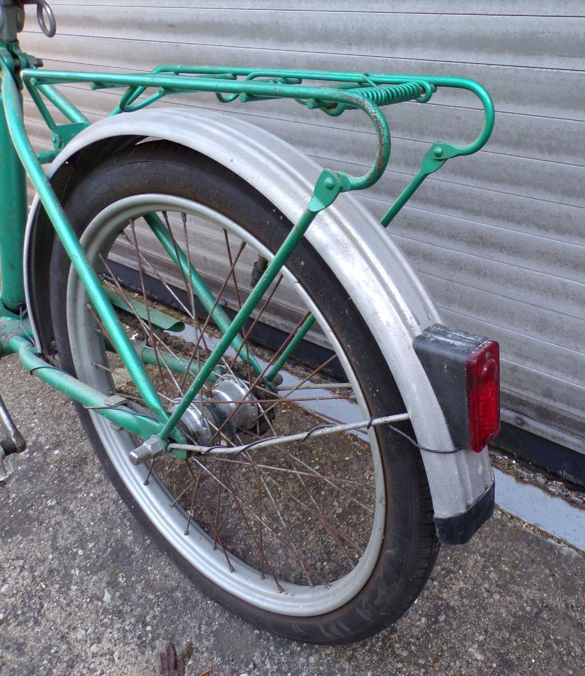 Altes Blitz Fahrrad DDR grün Kinderfahrrad 