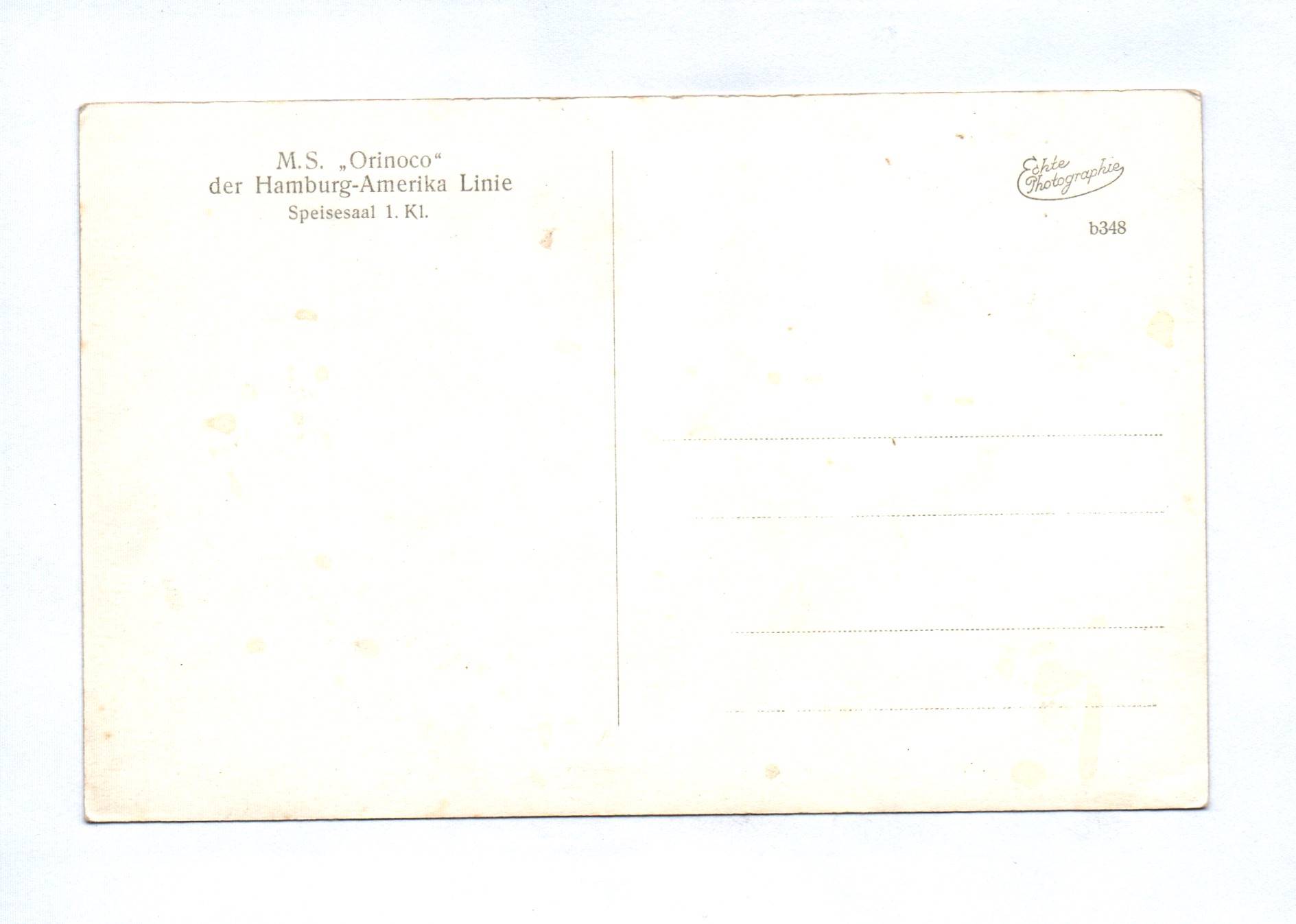 5x Foto Ak MS Orinoco der Hamburg Amerika Linie 5x Foto Ak MS Orinoco der Hamburg Amerika Linie