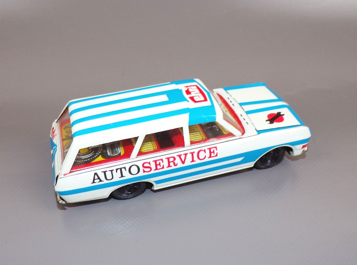 EHRI Auto Service DDR Spielzeug Blechspielzeug OVP EHRI Auto Service DDR Spielzeug Blechspielzeug OVP