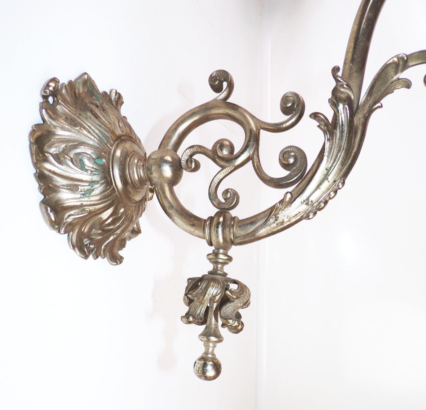 Alte Wandlampe Rocaille um 1900 E27 Antik Wandleuchte Alte Wandlampe Rocaille um 1900 E27 Antik Wandleuchte