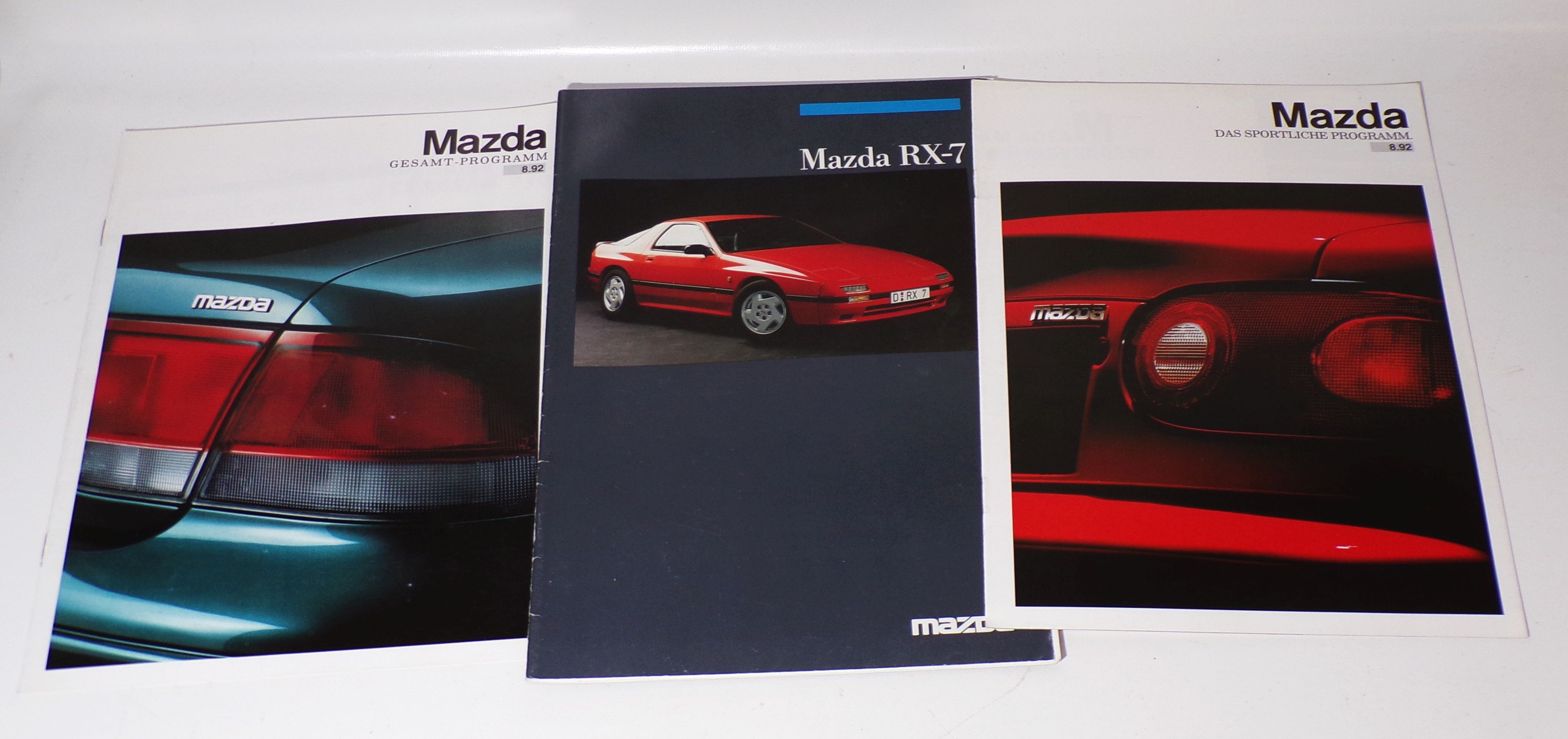 Mazda RX-7 Gesamtprogramm 1992 Prospekte 