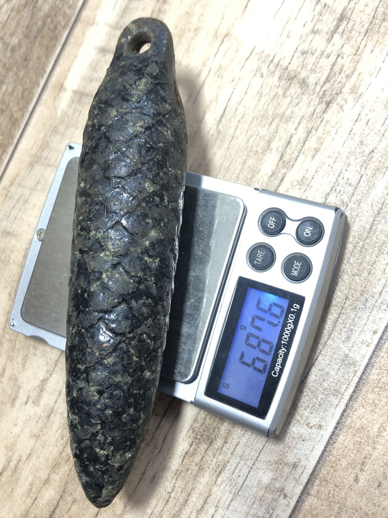 Uhrengewicht für Kuckkucksuhr 687,6 gramm Alter Zapfen