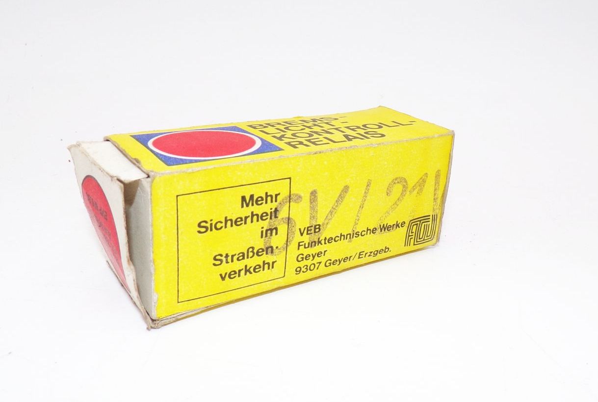 Bremslicht Kontrollrelais 6 Volt DDR 
