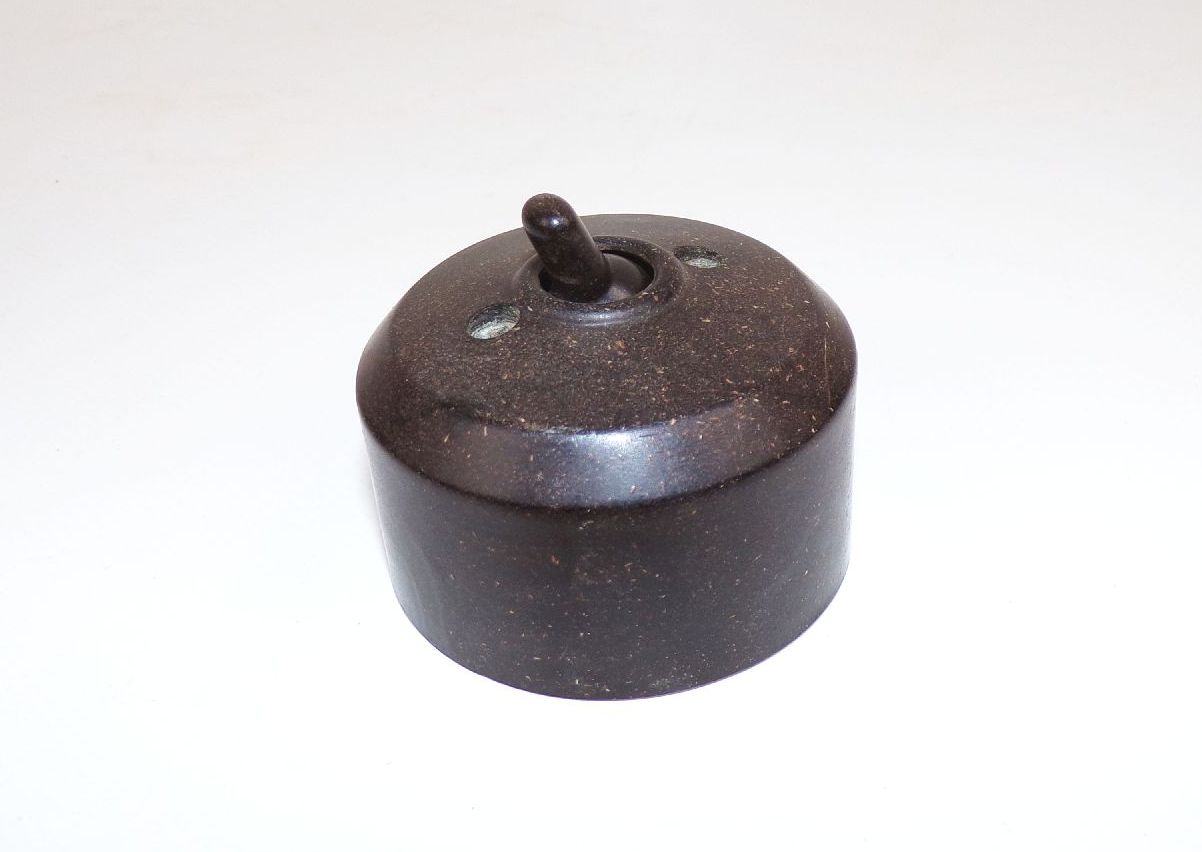 Alter Wandschalter Bakelit Aufputz An Aus Lichtschalter 