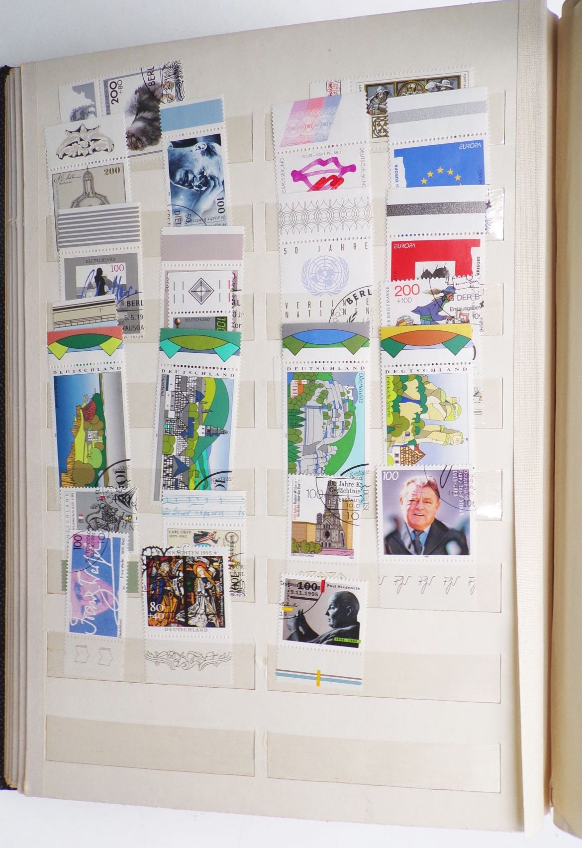 Bundespost Briefmarkenalbum 1991 bis 1995 gestempelt Bundespost Briefmarkenalbum 1991 bis 1995 gestempelt