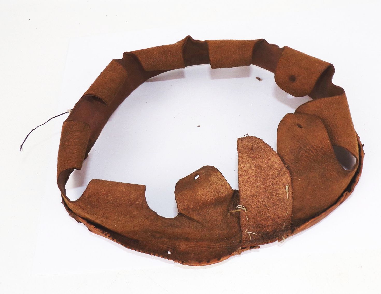 Altes Leder Innenfutter für Stahlhelm Helm Größe 54 wohl Wehrmacht