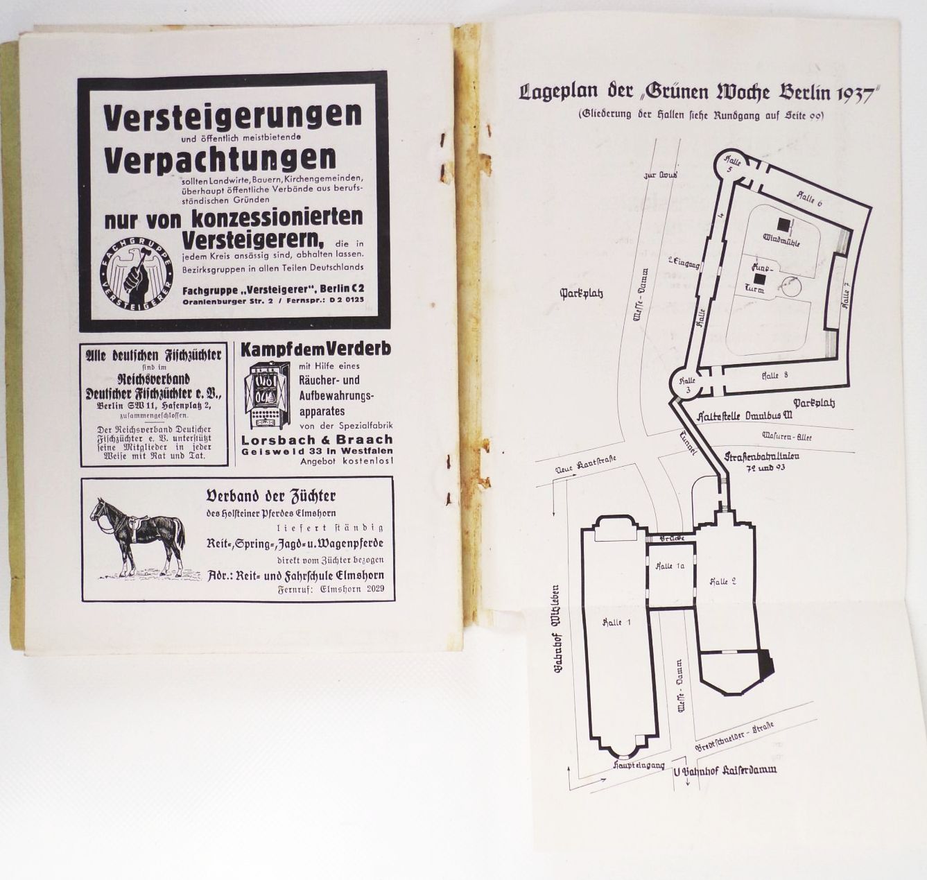 Grüne Woche Berlin 1937 Amtlicher Katalog und Führer Grüne Woche Berlin 1937 Amtlicher Katalog und Führer