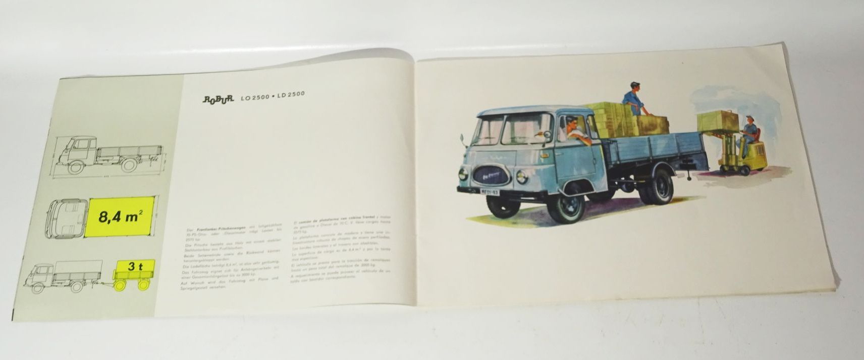 Broschüre Robur LO 2500 Frontlenker Export DDR 1969 Original