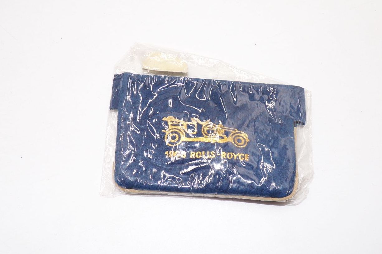 Autoschlüsseltasche blau DDR Leder Rolls Royce 