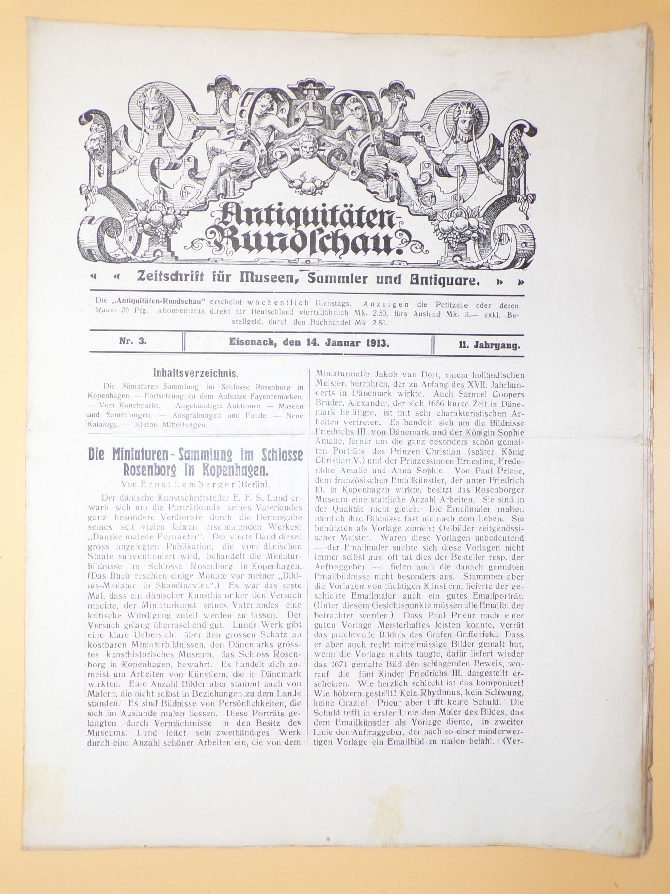 Antiquitäten Rundschau Zeitschrift für Museen Sammler und Antiquare 1913 Antiquitäten Rundschau Zeitschrift für Museen Sammler und Antiquare 1913