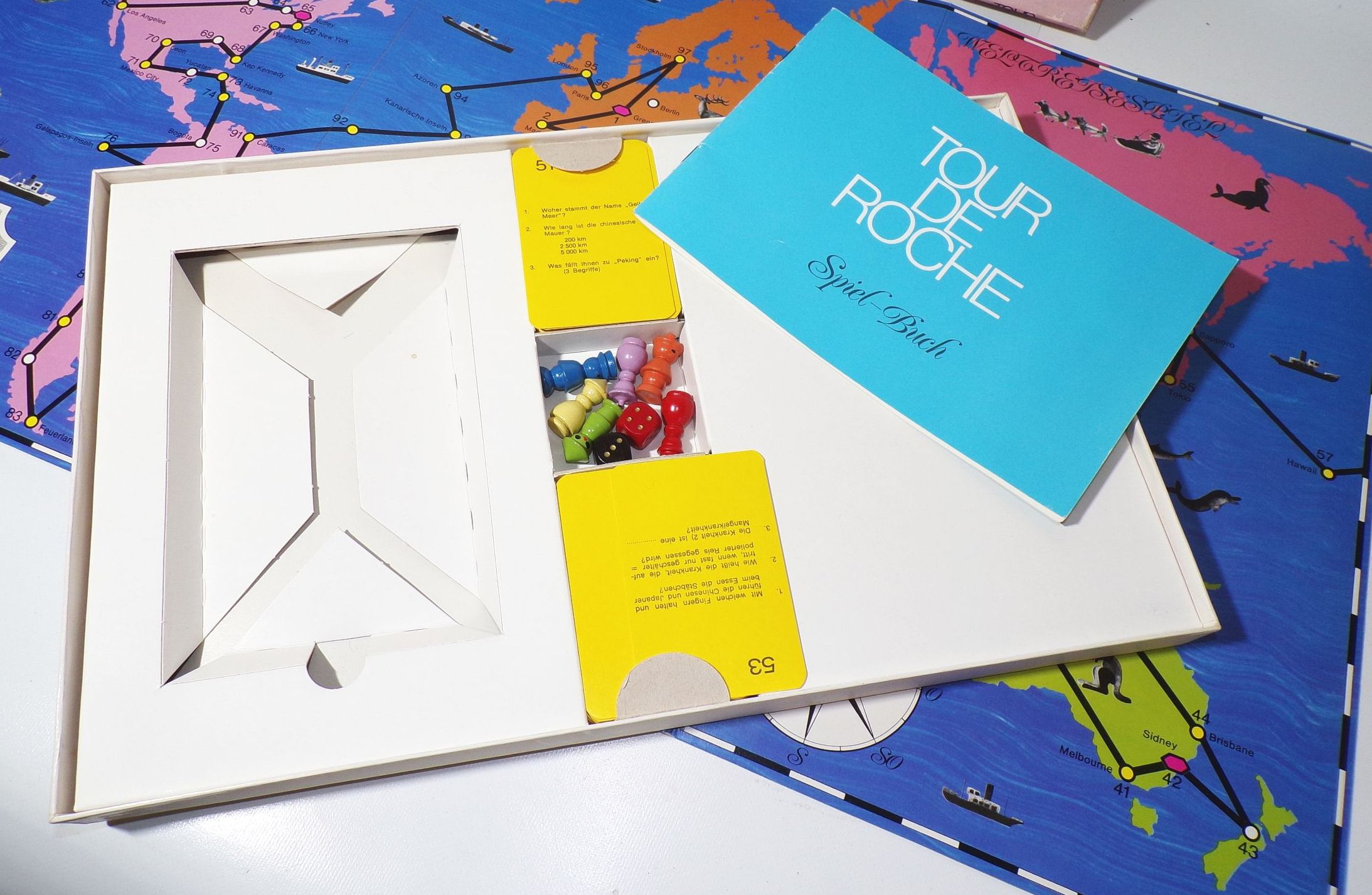 Niko Reisen um die Welt Brettspiel Tour de Roche 1970er vintage